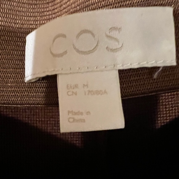 COS dark rust brown lounge pants in lyocell blend. - Picture 4 of 7